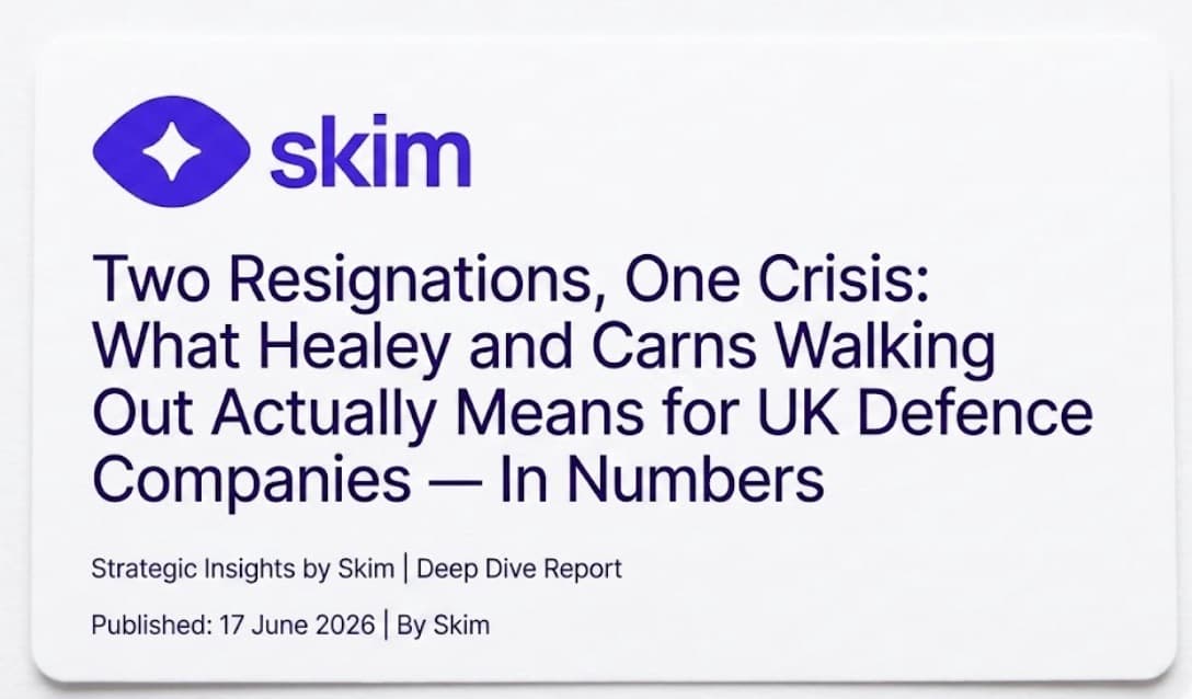 Two resignations, one crisis: what Healey and Carns walking out means for UK defence companies — report cover